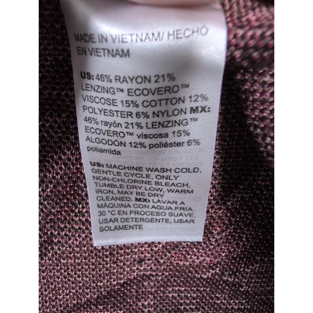Chico's Sweater Womens Size 2 Black Floral  New